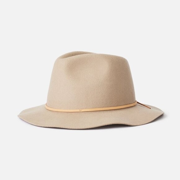 Brixton Wesley Wool Felt Fedora Hats in Light Tan Size M unisex NWT! - Picture 1 of 4